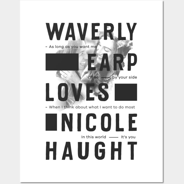 Wayhaught Love Quote Wall Art by Maudeline